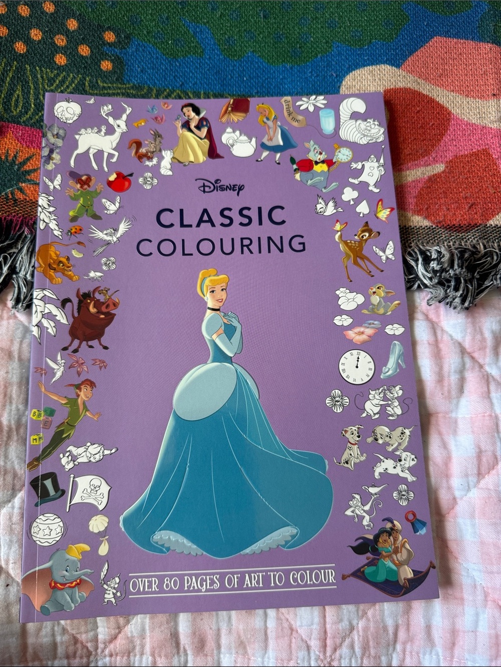 Disney classic colouring book 80 pages for adult colouring NEW
